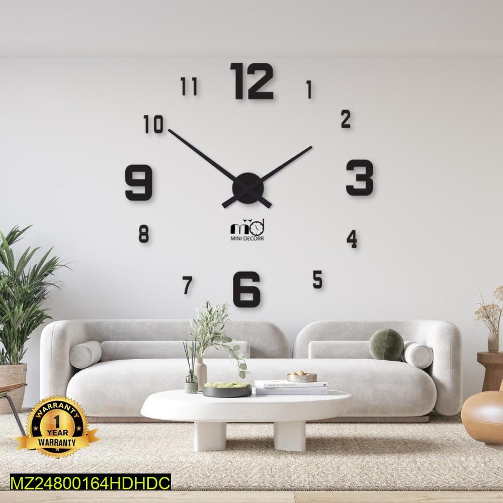 🕐 Modern 3D Wall Clock – Stylish Home & Office Décor