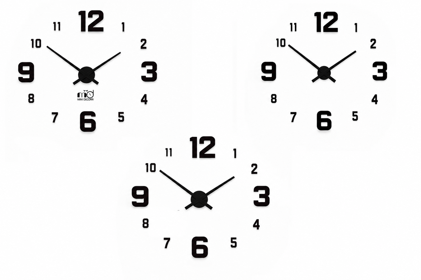 🕐 Modern 3D Wall Clock – Stylish Home & Office Décor